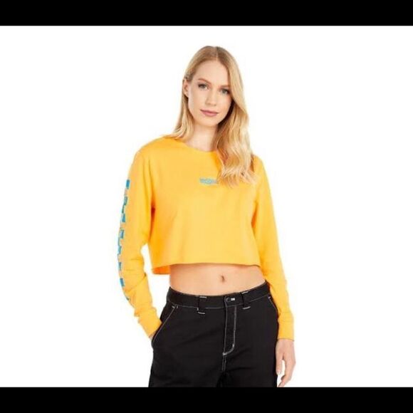 Vans Highway Long Sleeve Crop Tee XS - Picture 1 of 9